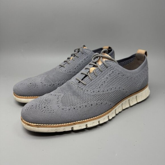 Cole Haan Zerogrand Stitchlite Mens Sz 10.5 Gray Knit Oxford Casual Sneaker main image 5